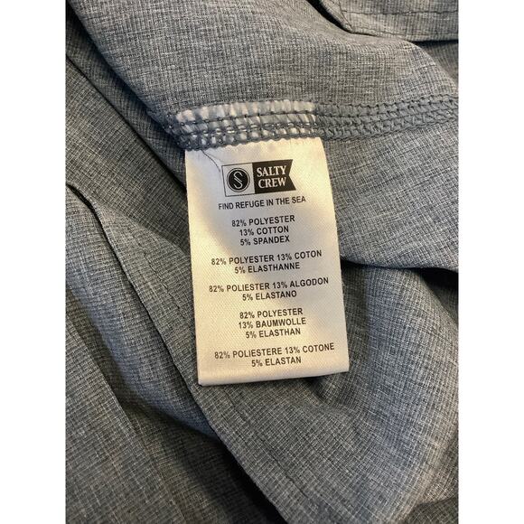 Salty Crew Mens 36 Navy Drifter 2 Hybrid Walkshorts Flat Front Activewear O12-14 - Picture 7 of 7